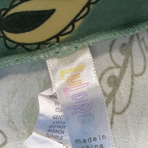 LuLaRoe Green Floral Paisley Print Leggings Plus Size 1X Tall & Curvy T&C TC - Picture 4 of 7